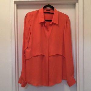 Theory coral button down